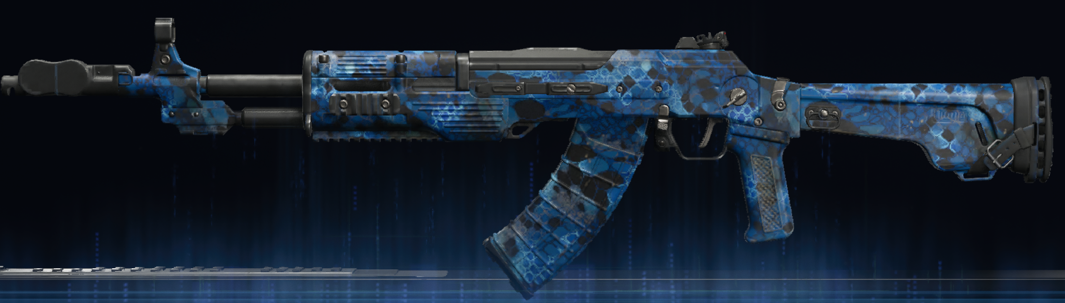 Rendu du camouflage Serpent saphir sur AN-94